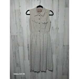 Studio Ease Women's 6P Sleeveless Maxi Dress Vintage